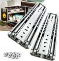 Heavy Duty Drawer Slides Full Extension Locking Runners - 18 in