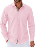 COOFANDY Men's Long Sleeve Button Down Shirt - Casual Untucked Fit