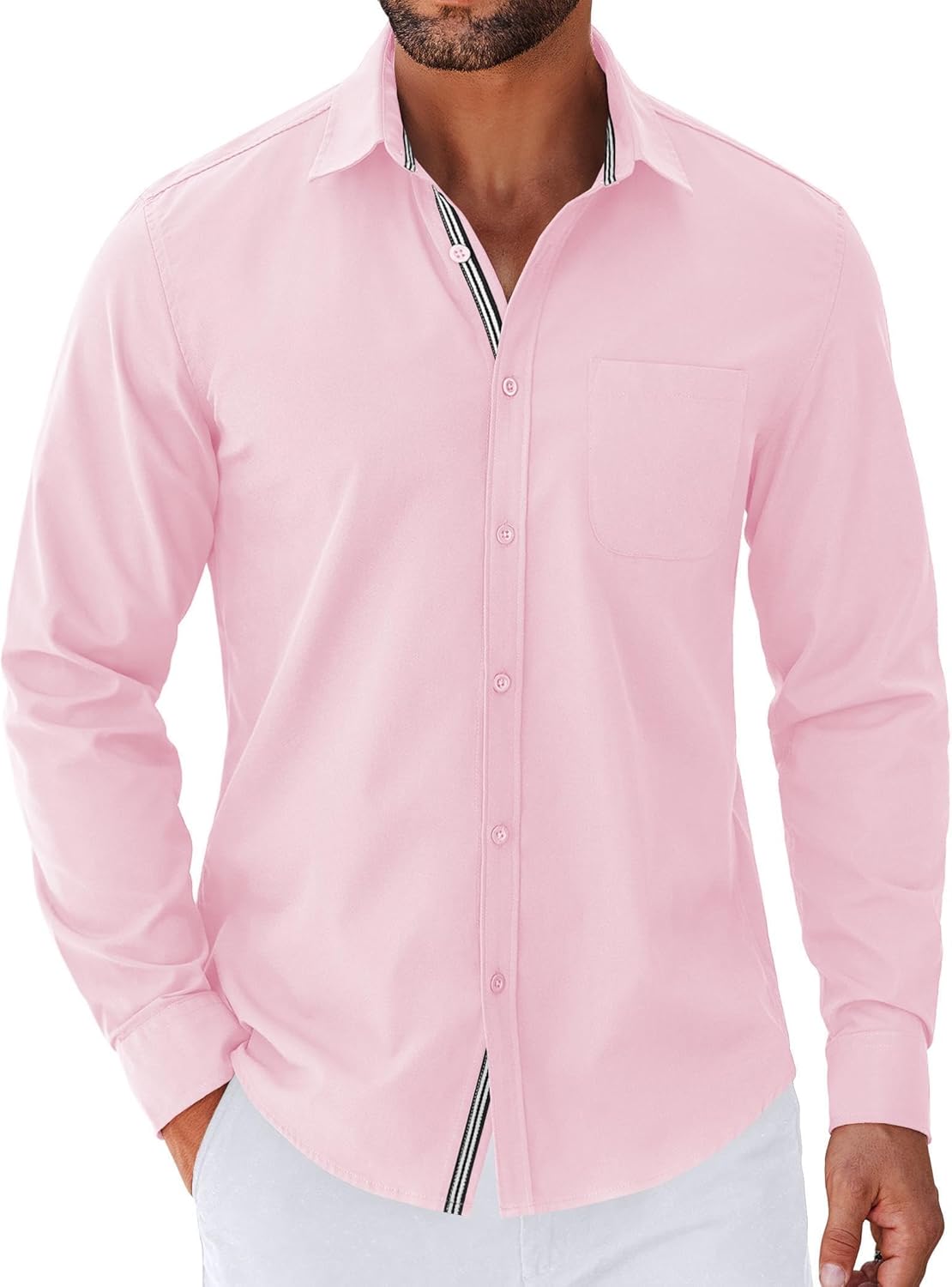 COOFANDY Men's Long Sleeve Casual Button Down Shirts for Style