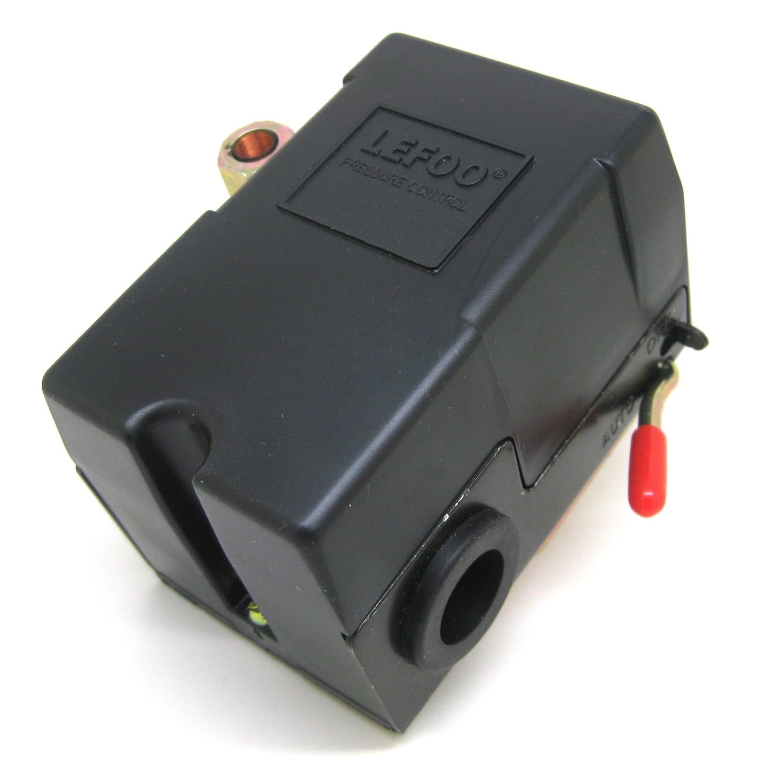 LEFOO Air Compressor Pressure Switch: 140-175 PSI, Single Port, Unloader & On/Off Lever