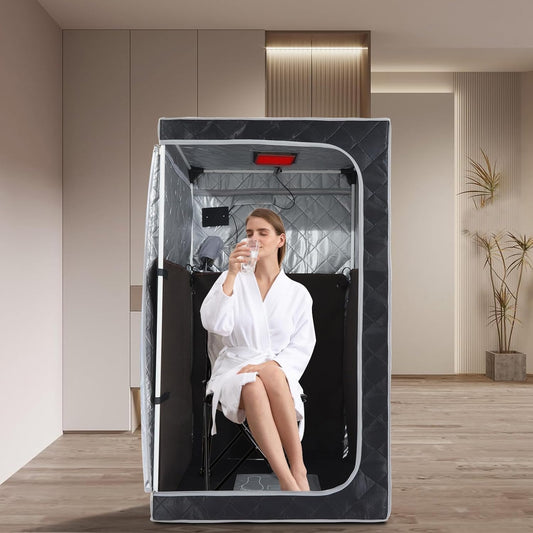 ZONEMEL Infrared Sauna w/ Detox Therapy & Chair