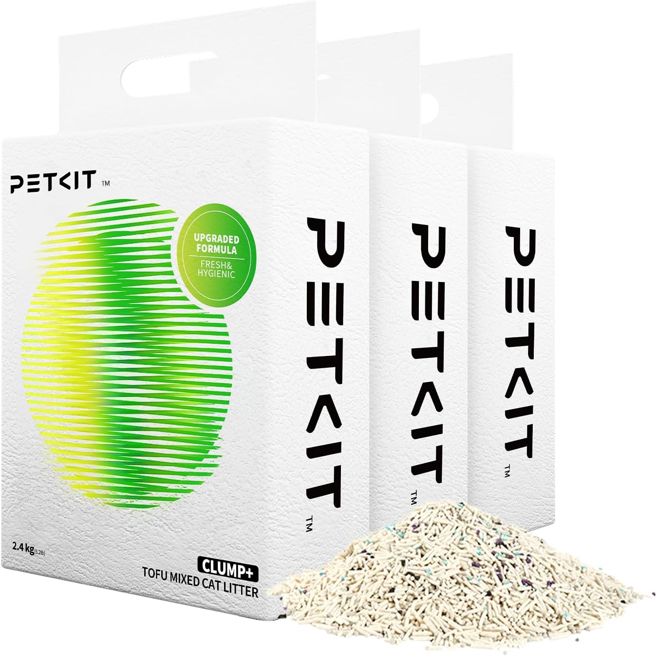 PETKIT Clump+ Tofu Mixed Cat Litter for Odor Control and Clumping