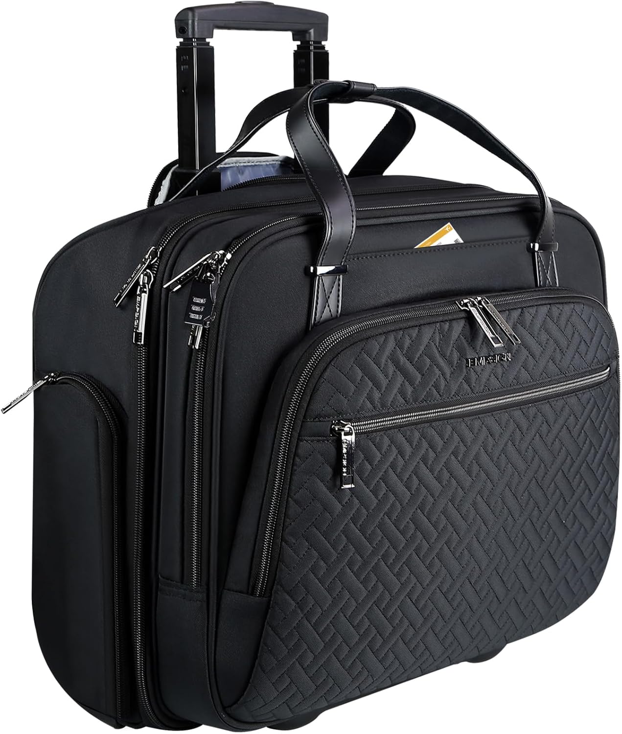 EMPSIGN Rolling Laptop Bag with RFID Pockets for Travel