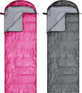 Camping Sleeping Bag for Adults - Lightweight Waterproof 2-Pack