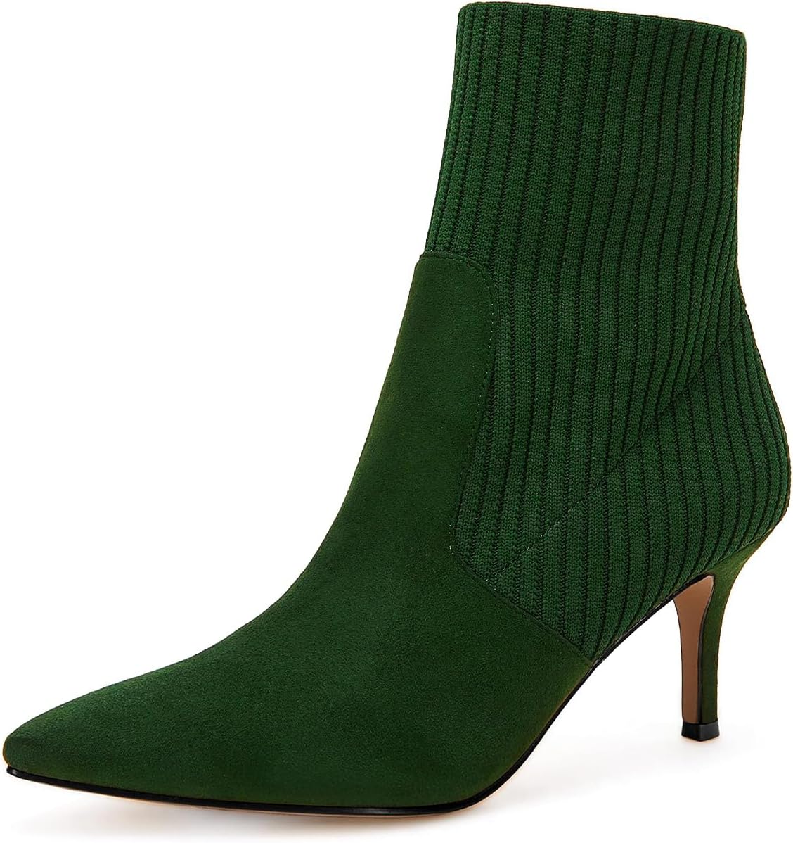 Coutgo Women's Pointed Toe Ankle Boots for Stylish Comfort