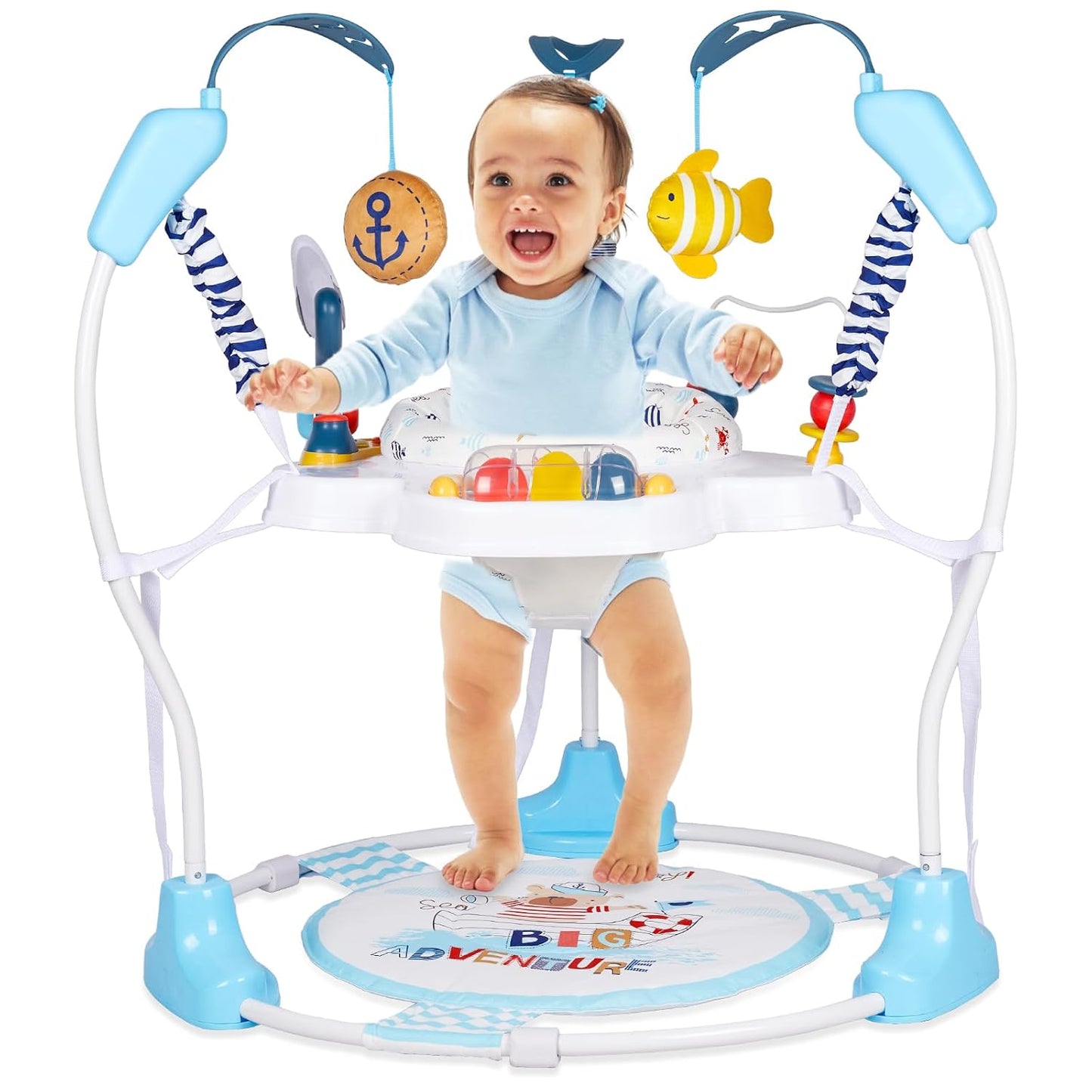 Baby Activity Center with 360 Rotating Seat and Adjustable Heights