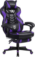 Vonesse Gaming Chair with Footrest and Massage for Comfort