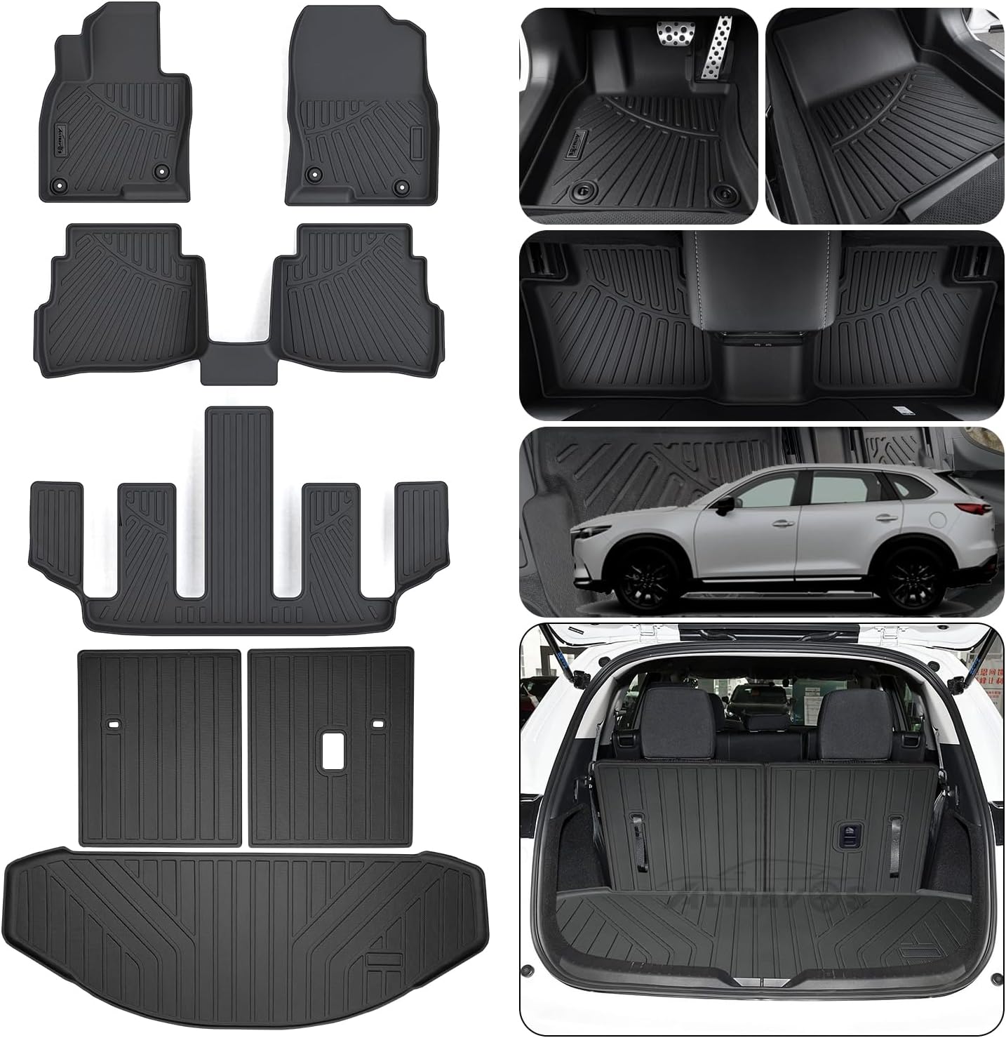 Custom Fit Floor Mats for 2016-2023 Mazda CX-9 Sport Version