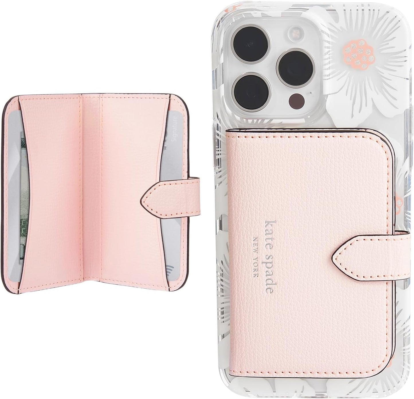 kate spade new york Morgan MagSafe Wallet for Phone in Chalk Pink