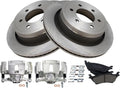 TRQ Rear Brake Pad & Rotor Kit Compatible with 2015-2018 Ford F-150