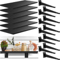 6 Pack Wooden Slatwall Shelf 7.9 x 19.7 in - Heavy Duty Slatwall