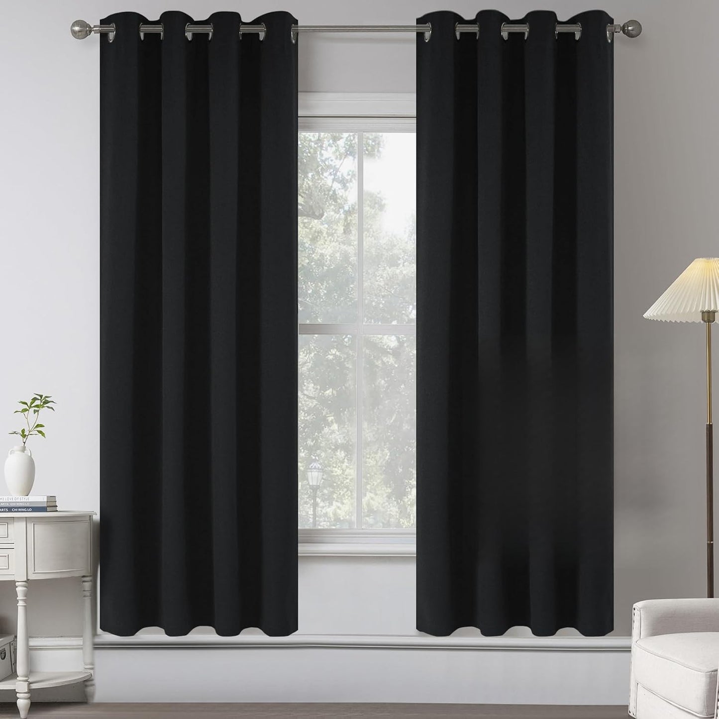 Primitive Flax Linen Blackout Curtains for Bedroom and Living Room
