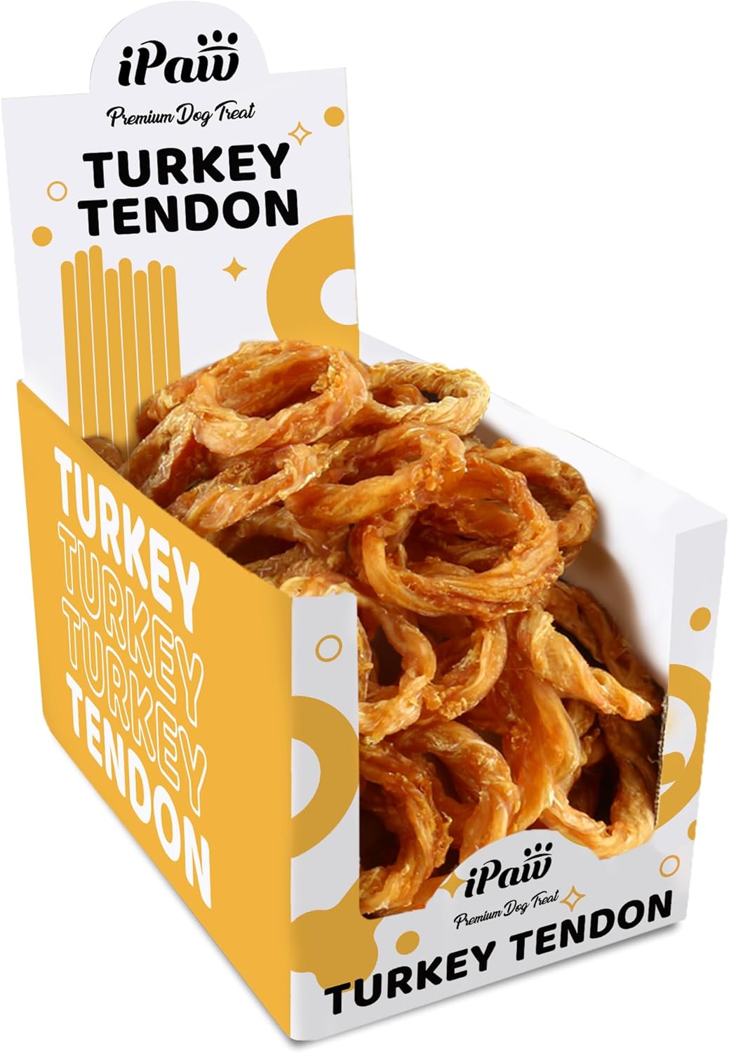 iPaw Turkey Tendon for Dogs - All Natural Chew Treats Bulk Pack