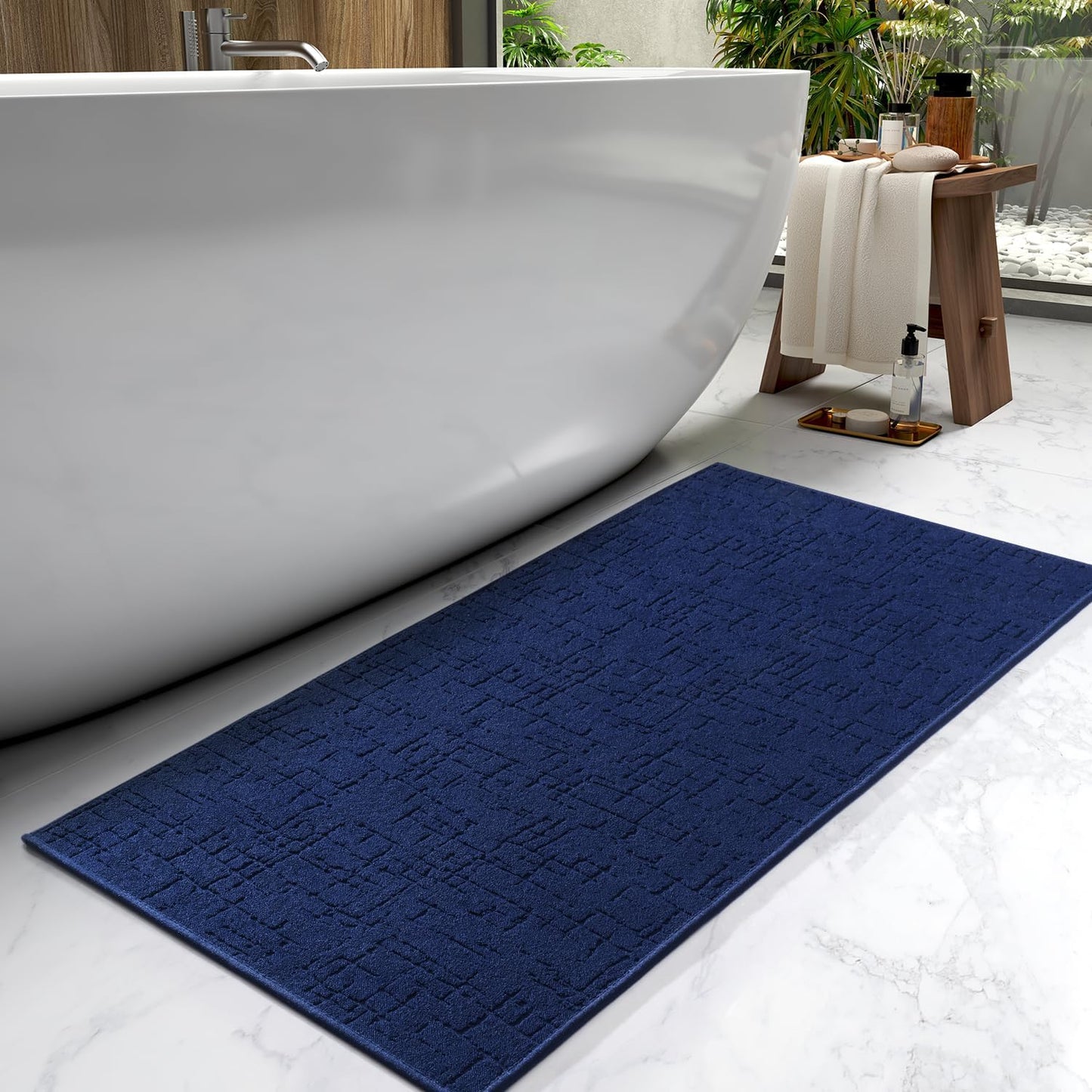 AMOAMI Bath Mat - Absorbent Quick Dry Bathroom Floor Mats