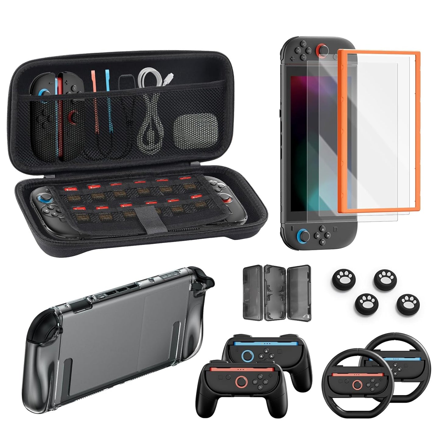 Switch 2 Accessories Bundle: 16-in-1 Game Kit for Gamers