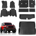 Rongtaod Floor Mats for 2021-2025 Ford Bronco 4 Door - All-Weather