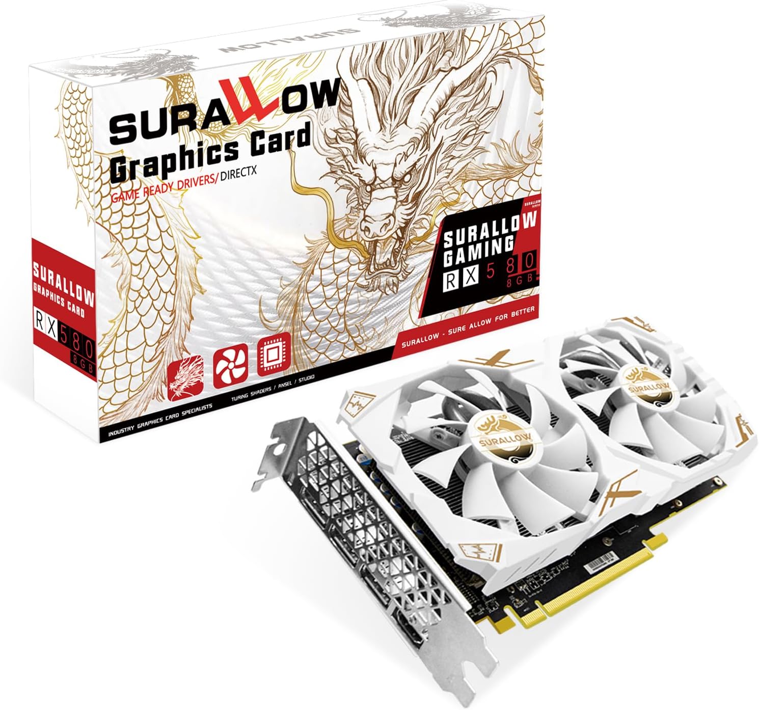 RX 580 8GB Graphics Card for Gaming PC with High Performance