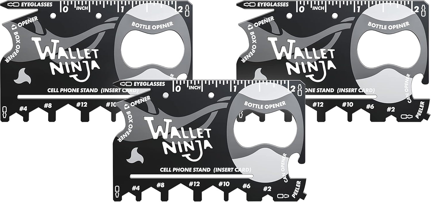 Wallet Ninja Multitool Card 18 in 1 for Quick Repairs and More