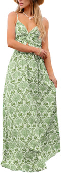 Elegant CUPSHE Sleeveless Maxi Dress in Floral Print with Twisted Neck