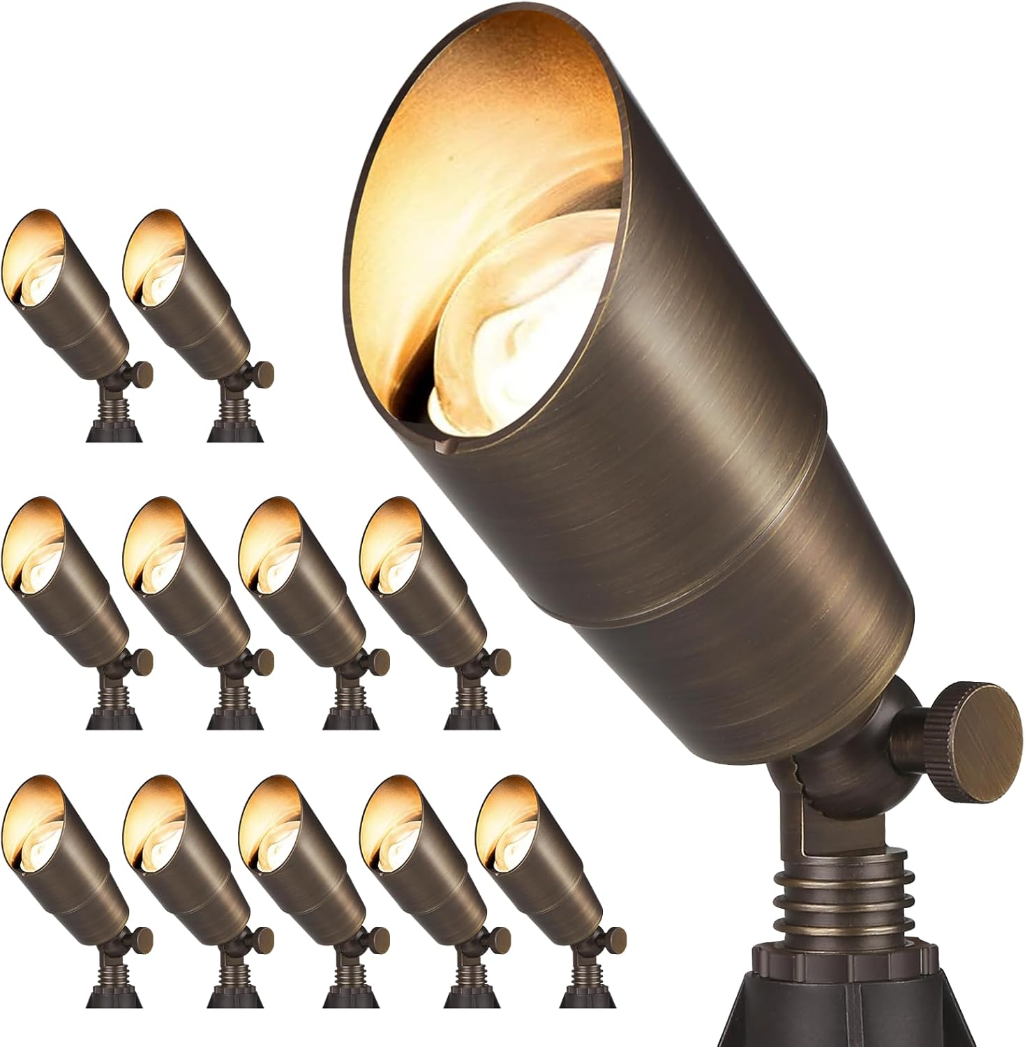 Gardencoin Solid Brass Outdoor Landscape Spotlights for Your Yard