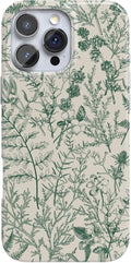 Casely iPhone 16 Pro Case Sage Garden - Slim Green Floral Protection