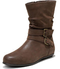 Luoika Women's Wide Width Ankle Boots - Comfortable Low (Style 71PG)