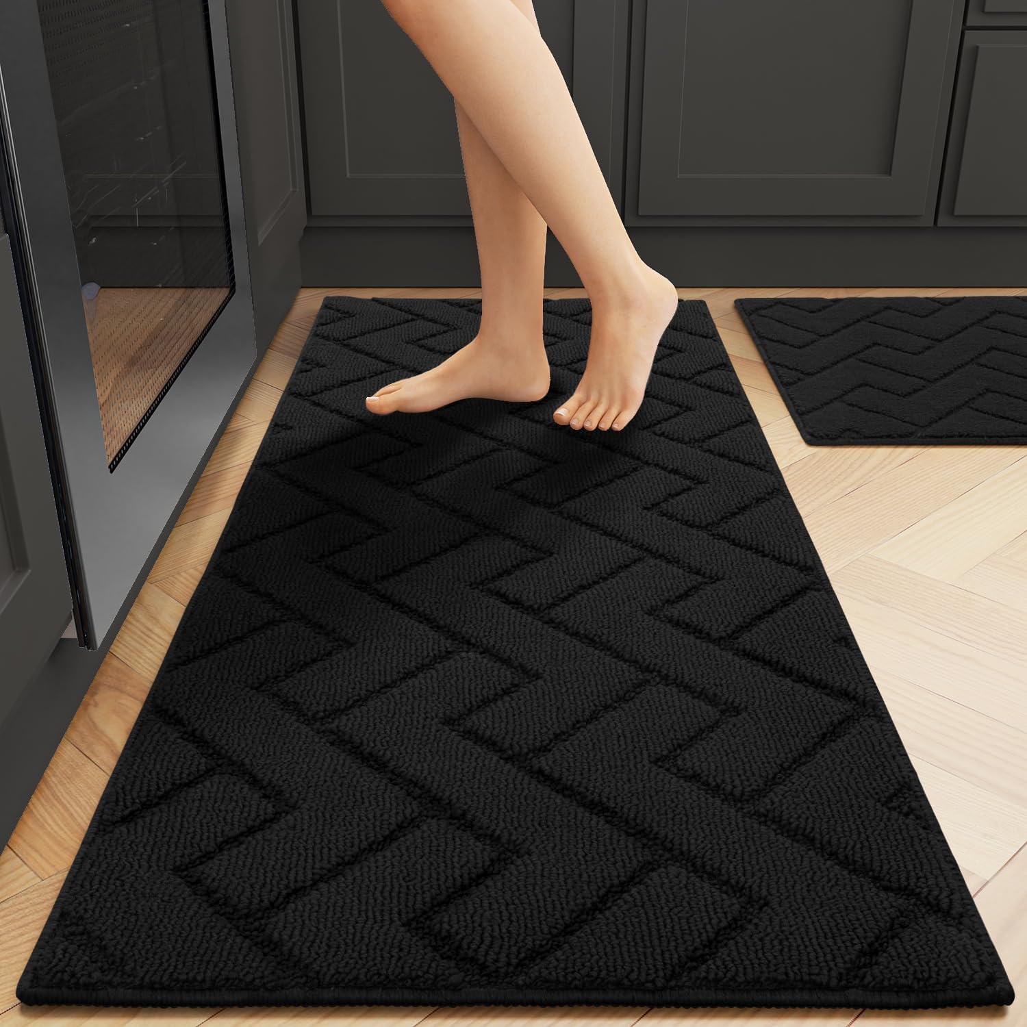 Super Absorbent Kitchen Runner Rug Set for Home and Office