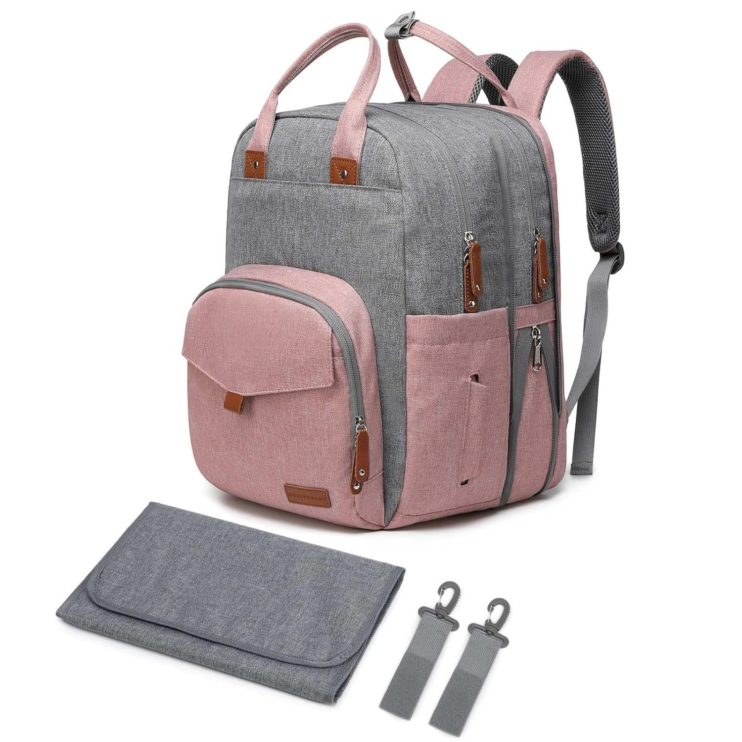 Large Expandable Diaper Bag Backpack for Twins - Unisex Design