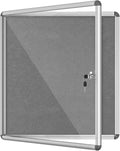 28 in x 26 in Enclosed Bulletin Board - Lockable Weather-Resistant