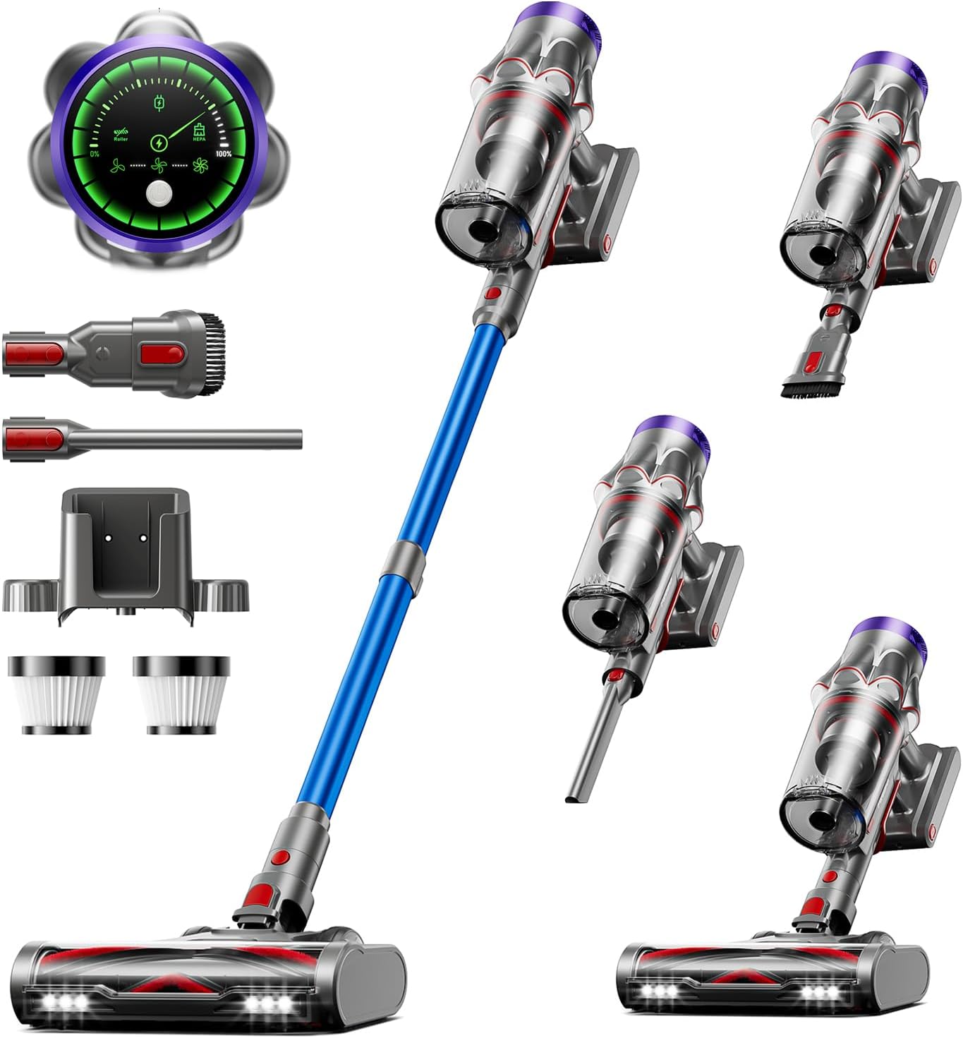 Cordless Vacuum Cleaner with 50KPa Suction for Home Cleaning