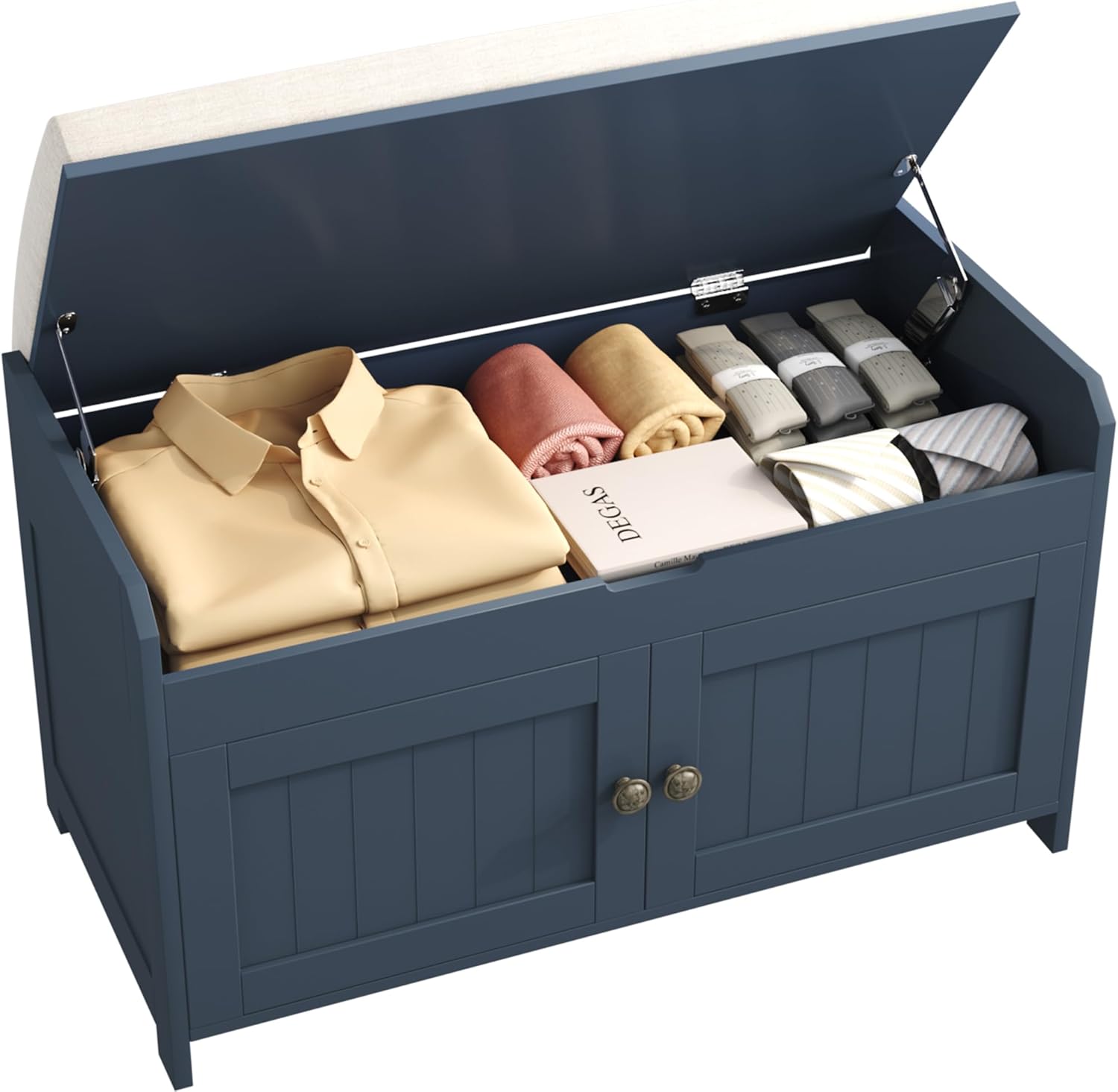 HOMEFORT 30 Shoe Bench with Lift Top Storage for Entryway