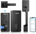 Philips Wi-Fi Smart Deadbolt Lock with Handle Set - Keyless Front Door
