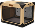 Soft Dog Crate for Extra Large Dogs - Foldable 4-Door Travel Kennel