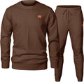 Comfortable JMIERR Men's 2 Piece Jacquard Tracksuit for Casual Wear