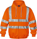 Hi Vis Reflective Hoodie for Men - High-Visibility Safety Pullover