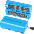 NP-F550 Battery 2-Pack USB-C Rechargeable - Fast Charge Replacement