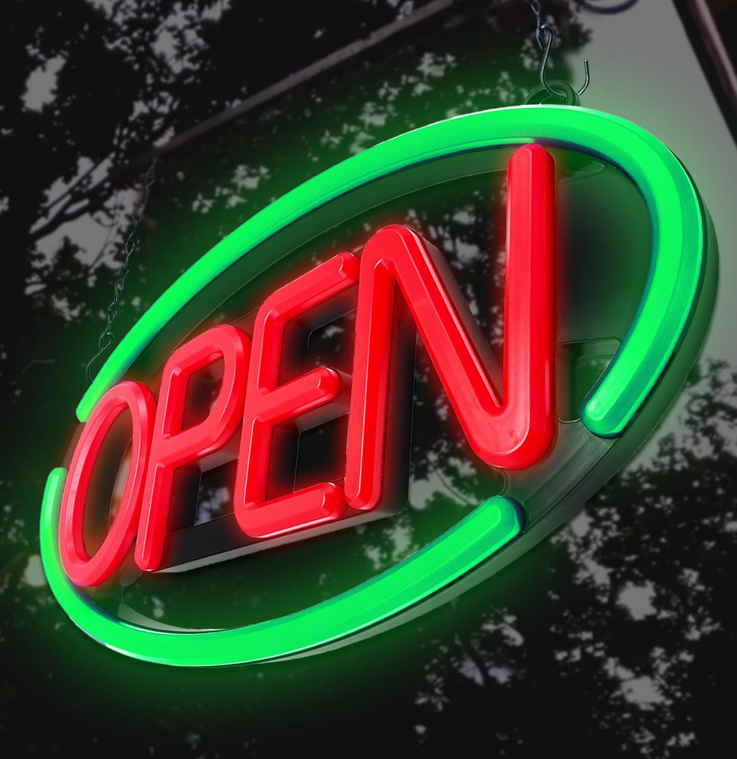 LED Open Sign for Business with Remote Control - Bright & Large