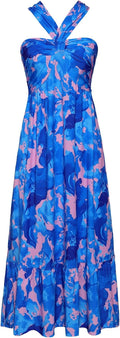 Flattering Halterneck Floral Maxi Dress for Women Ideal for Summer