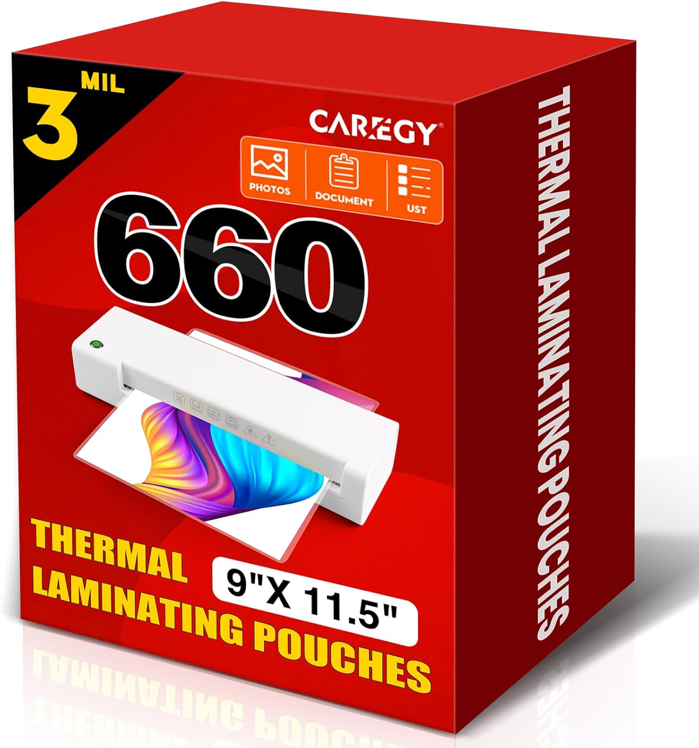 CAREGY Thermal Laminating Pouches for Document Protection