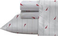 Nautica Queen Cotton Percale Sheet Set for Crisp, Breathable Comfort