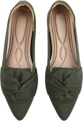 Flats for Womens Pointed Toe Ballet Flats with Bow (Style ZM97)