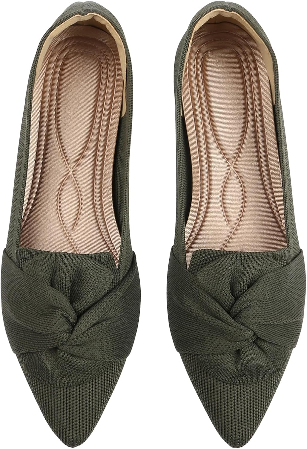 Pointed Toe Ballet Flats for Women with Bow - Comfortable Style