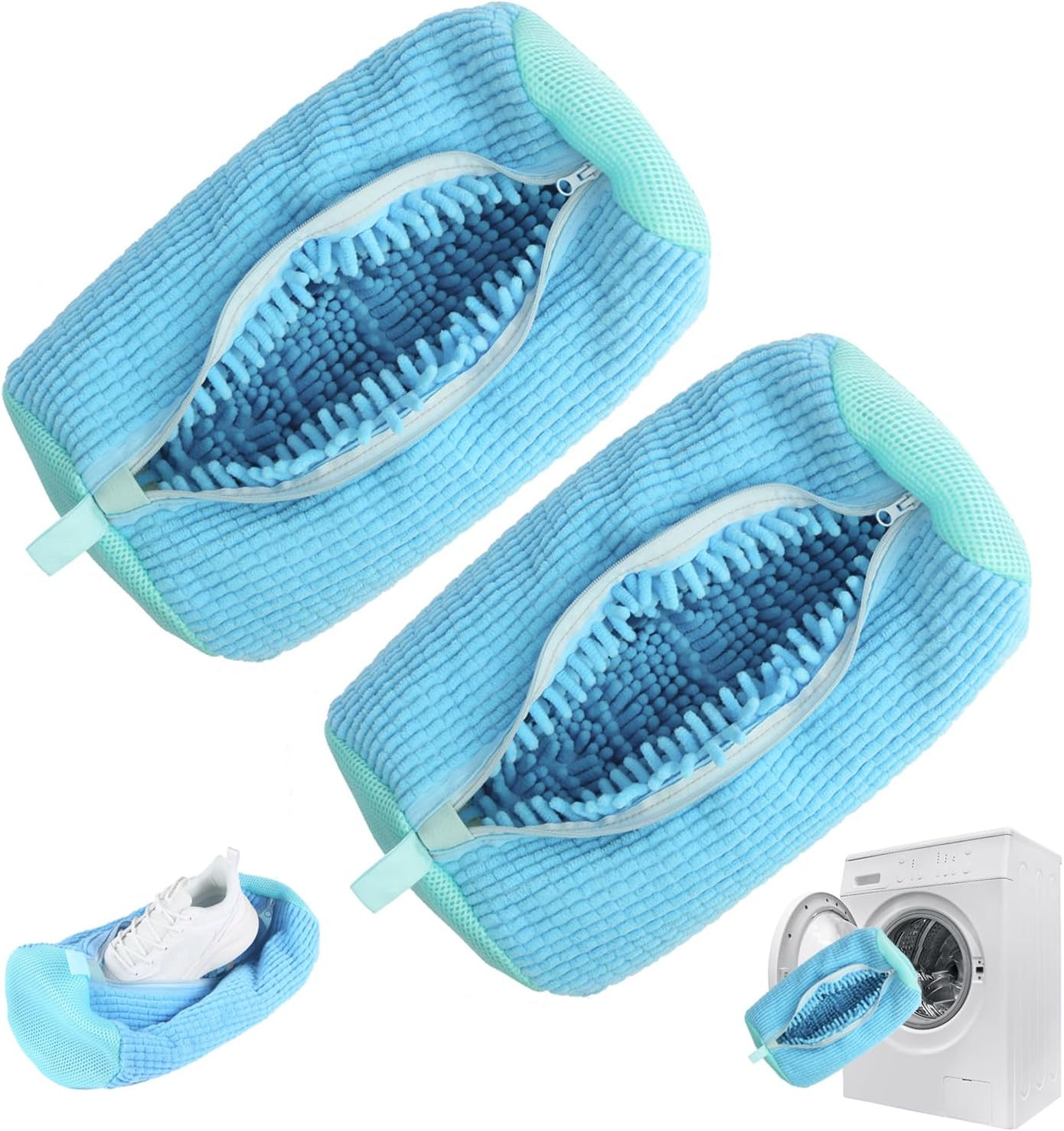 Blue Shoe Washing Bag Set - Clean Any Shoe Easily!
