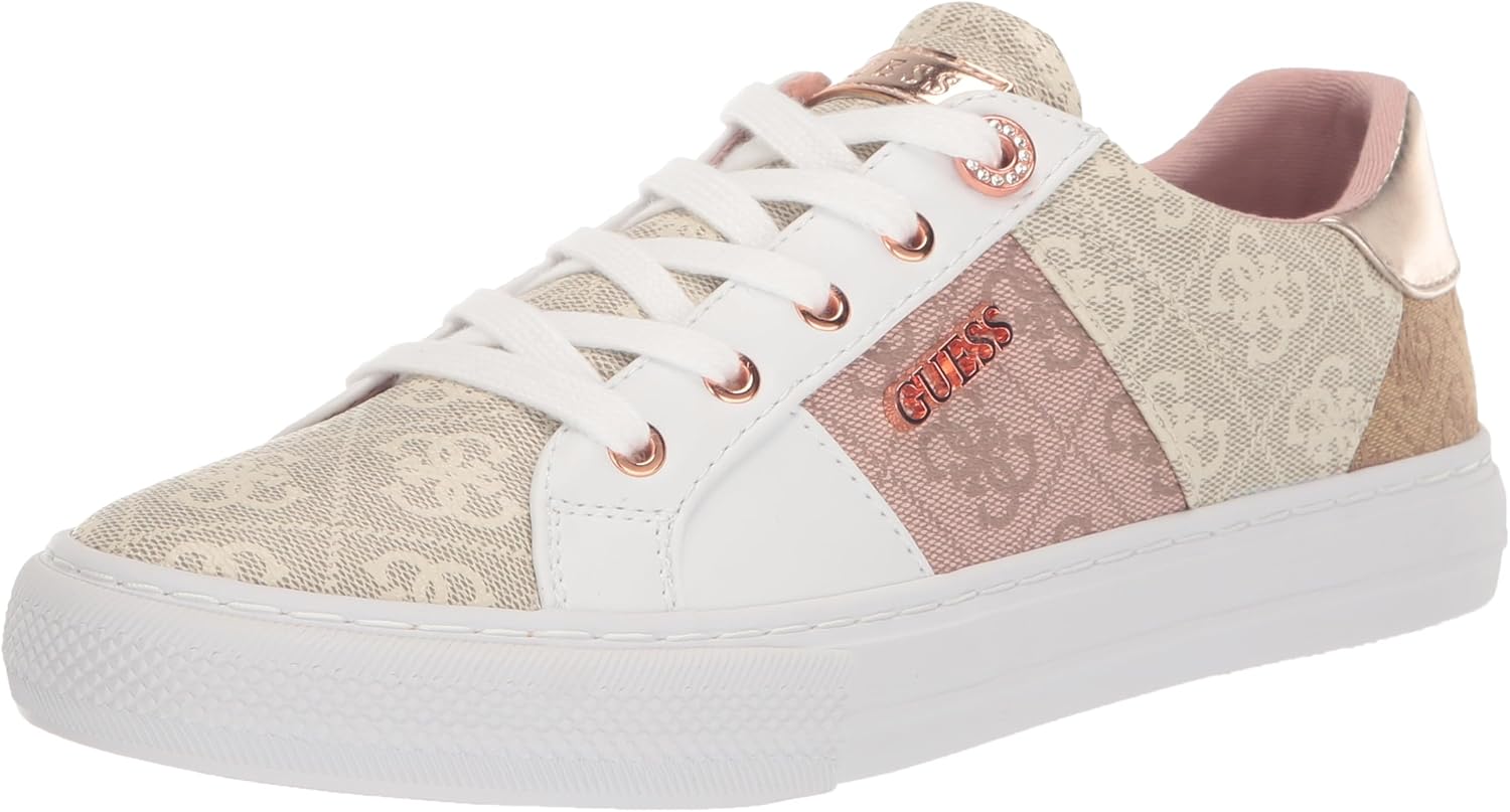 Guess Womens Loven Sneakers: Chic Quilted Design for Comfort