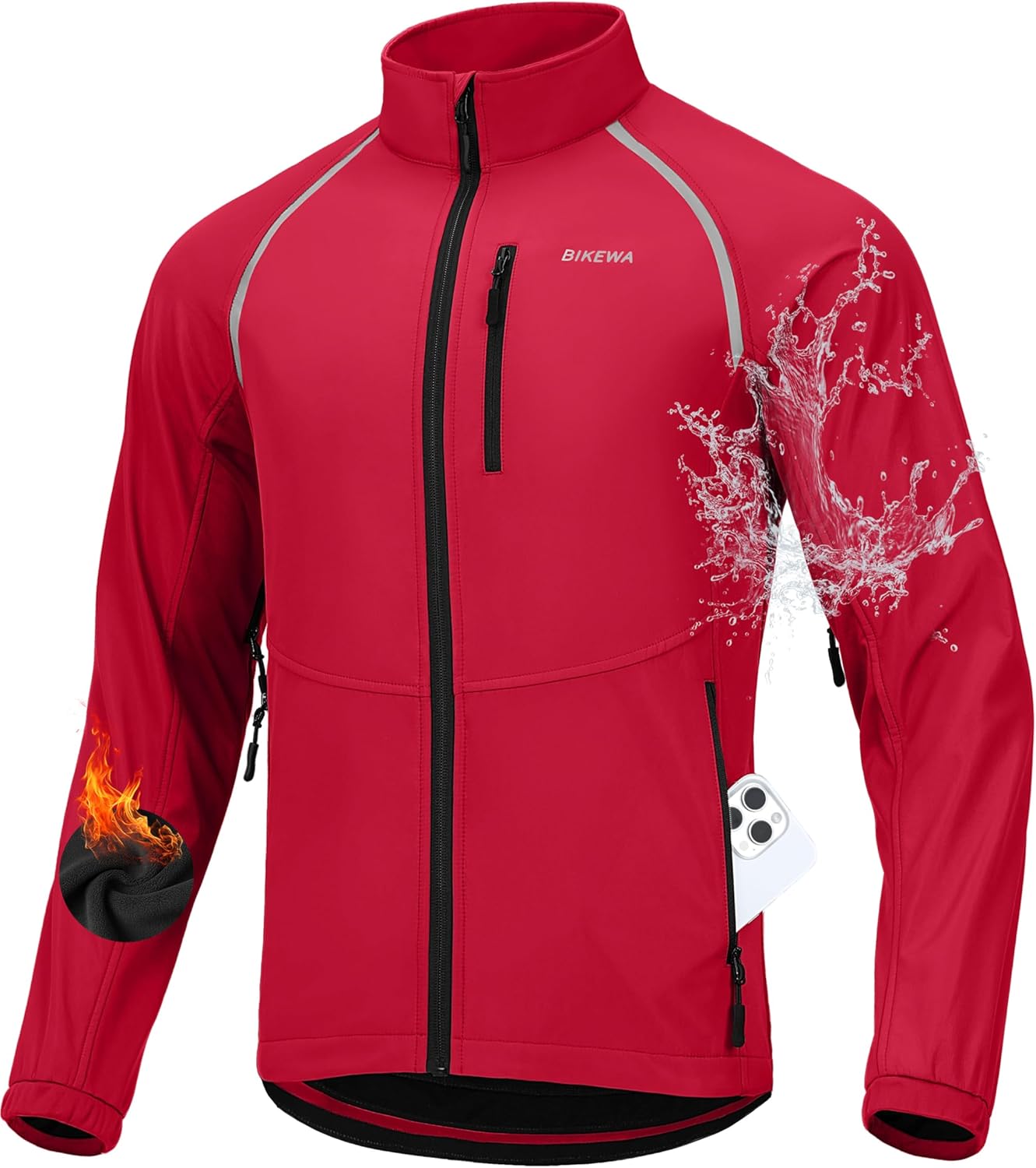 Bikewa Men's Winter Cycling Jackets for Warmth and Comfort