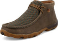 Twisted X Women's Boat Shoe Driving Moc - Woven Leather Comfort