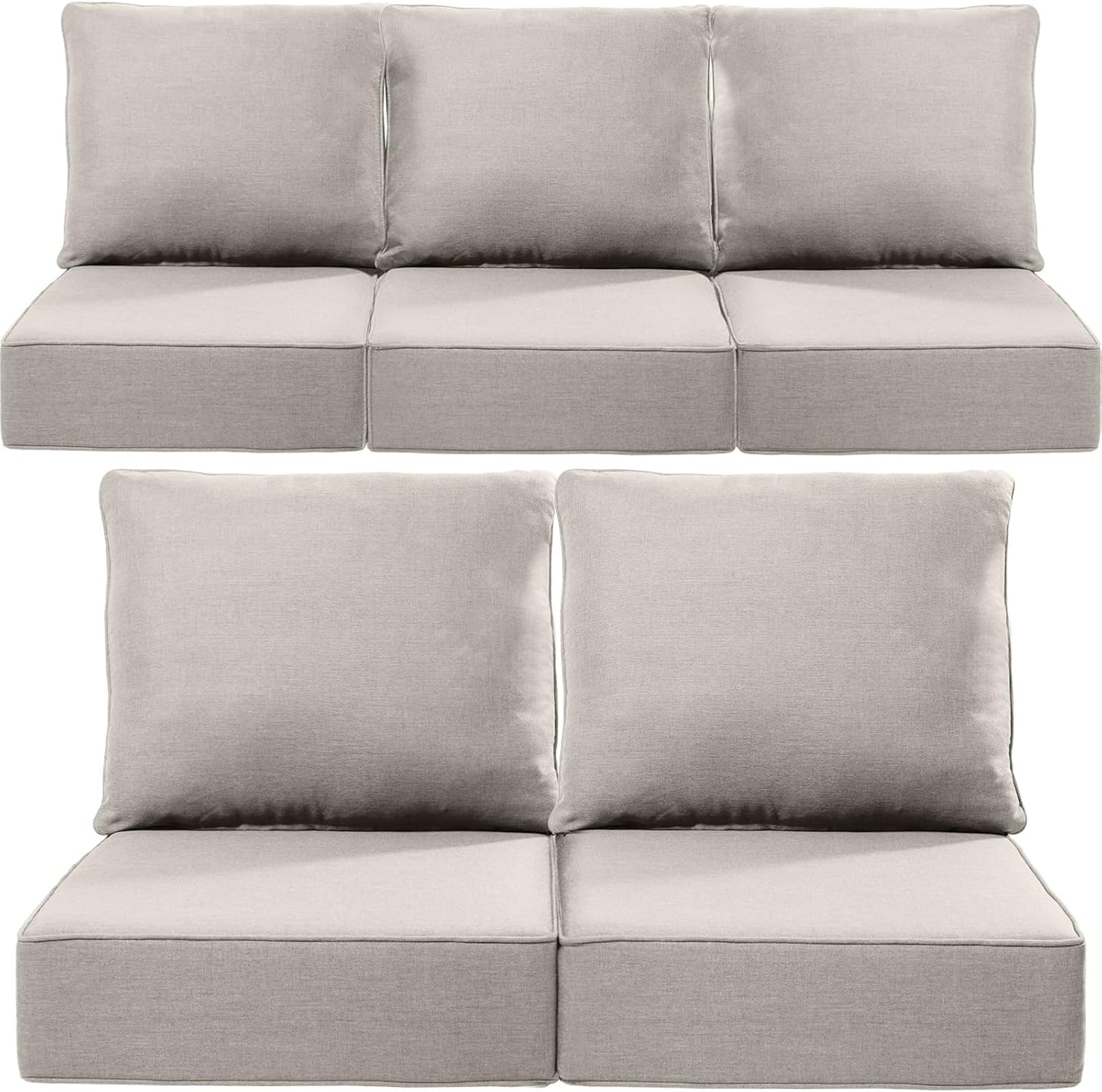 Luxury 24x24x6 Inch Outdoor Cushions for Patio Furniture Set