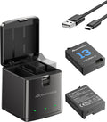 Powerextra Hero 13 Battery 2-Pack with 3-Slot Fast Charger - Reliable