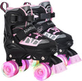 Nattork Kids Roller Skates Adjustable for Boys Girls - Light Up Wheels