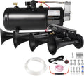 Super Loud Train Horns Kit 180dB Four Trumpet Air Horn - Heavy Duty